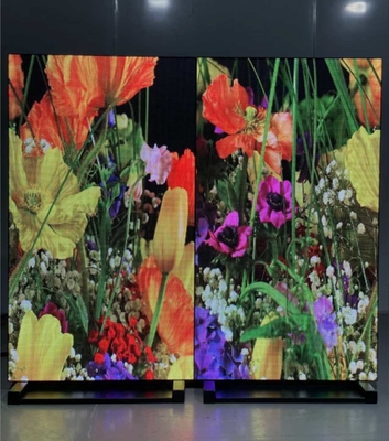 P2 RGB 320X160MM LED نافذة عرض لافتات مع عرض الفيديو
