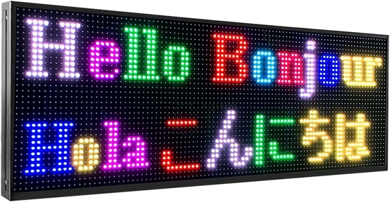 لافتات LED رقمية خارجية قابلة للبرمجة P10 RGB بالألوان الكاملة لصورة النص