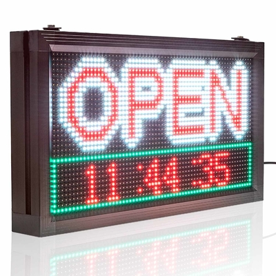 5000cd / m2 لافتات LED قابلة للبرمجة P10 OPEN لإعلان المتجر