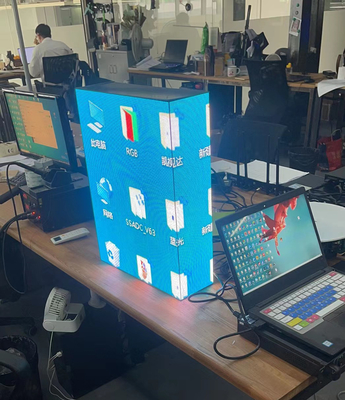 عرض إعلان P2RGB Coner شاشة LED داخلية للفيديو مع معالج فيديو