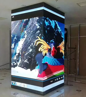 640x480 يموت الصب مجلس الوزراء داخلي P2.5RGB 4 جوانب شاشة LED كبيرة 3840 هرتز للإعلان