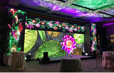 شاشة LED داخلية للإيجار 3840 هرتز ، جدار فيديو LED P1.875 RGB