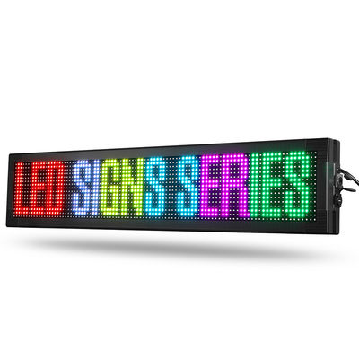 16 * 96 سم في الهواء الطلق التمرير LED تسجيل العرض P10 النافذة الخلفية الصمام تسجيل