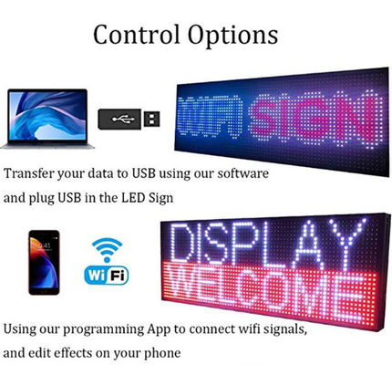 16 * 96 سم في الهواء الطلق التمرير LED تسجيل العرض P10 النافذة الخلفية الصمام تسجيل