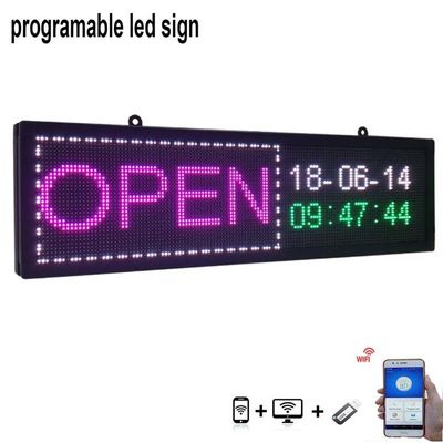 P10 USB قابلة للبرمجة LED نافذة عرض علامات 220V علامات LED داخلية للأعمال