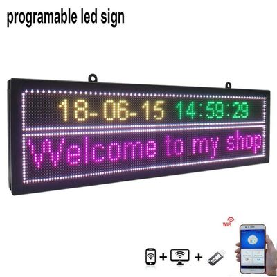 P10 USB قابلة للبرمجة LED نافذة عرض علامات 220V علامات LED داخلية للأعمال