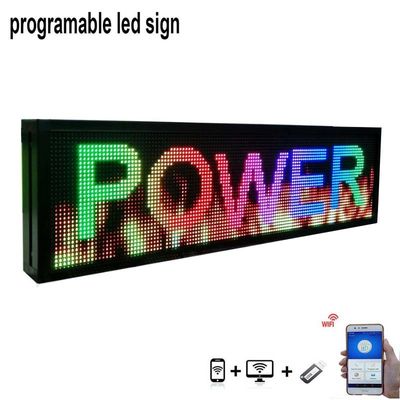 P10 P5 RGB لافتات عرض نافذة LED بالألوان الكاملة لمتجر إعلانات Windows