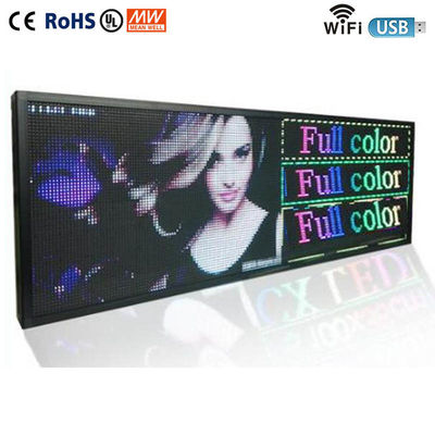 لافتات P5 LED الخارجية للأعمال ، لافتات الإعلانات الرقمية RGB في الهواء الطلق