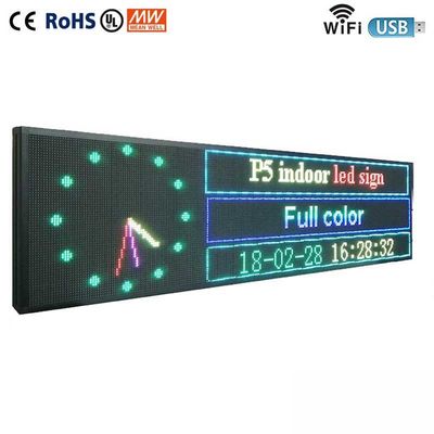 220V في الهواء الطلق LED التمرير لوحة العرض P5 Led تسجيل للنافذة الخلفية للسيارة