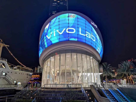 1R1G1B شاشة عرض فيلم LED شفافة ، شاشة ستارة حائط LED 4000mcd