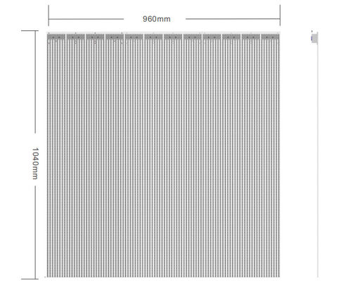 SMD2121 شاشة LED شفافة ، P6.5mm انظر من خلال لوحة LED