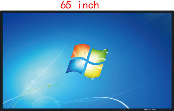 شاشة LCD تعمل باللمس من الزجاج المقوى ، شاشة LCD 80 كيلو هرتز 65 بوصة للمدرسة
