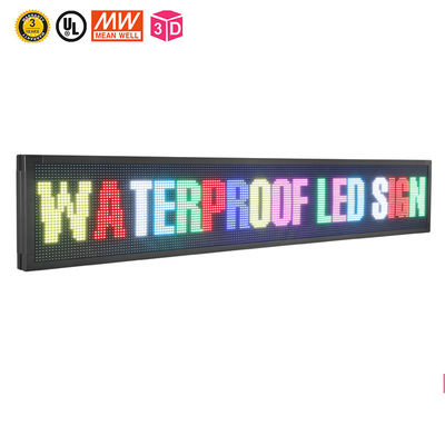 RGB P10 LED التمرير لوحة الرسائل 6500 شمعة لنظام التشغيل Windows