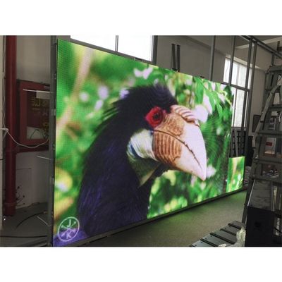 RGB P10 شاشة عرض فيديو LED خارجية 960x960mm نظام مزامنة الخلفية