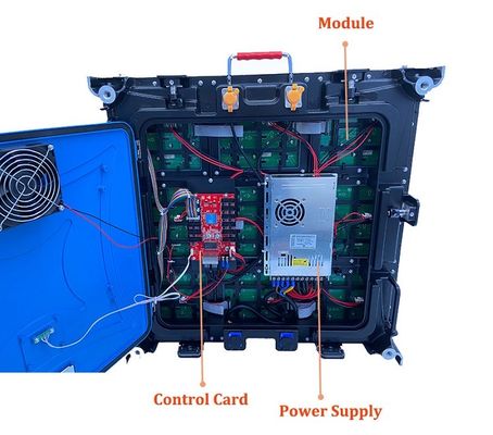 شاشة الإعلانات الخارجية LED P6mm ، شاشة الإعلانات الخارجية الكبيرة IP65