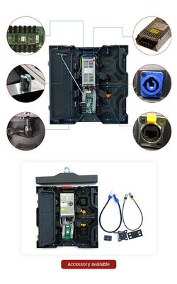 شاشة LED داخلية للإيجار لمرحلة الزفاف P2.6 P2.976 P3.91 Alumium Cabinet