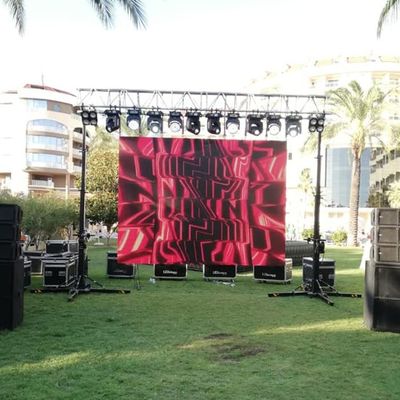 SMD1921 شاشة ليد خارجية للإيجار 1920Hz صيانة أمامية وخلفية