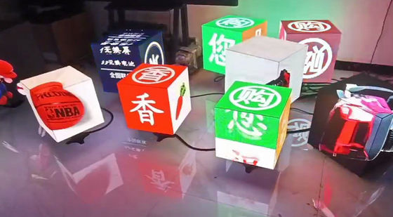 شاشة LED P3 RGB Cube مع إشارات LED رقمية خارجية لوحدة GOB
