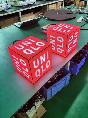 شاشة LED P3 RGB Cube مع إشارات LED رقمية خارجية لوحدة GOB
