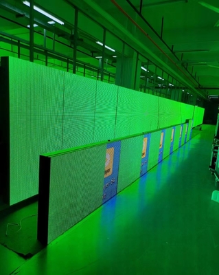P10 RGB SMD3535 LED لوحات إعلانية رقمية مع خزانة ألومنيوم