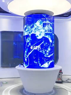 أسطوانة P3.9 - 7.8 شاشة LED شفافة Nation Star