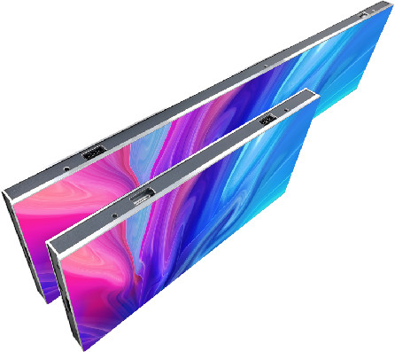 شاشة عرض فيديو LED داخلية 600mcd / m2 مع خزانة 1000x250mm
