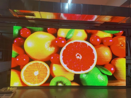 شاشة عرض فيديو LED داخلية 600mcd / m2 مع خزانة 1000x250mm