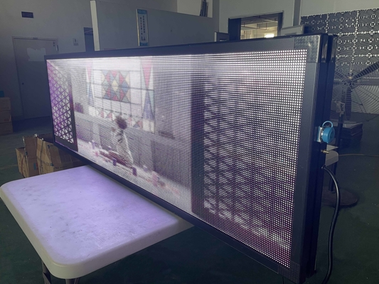 لوحة تسجيل LED قابلة للبرمجة بالفيديو P10 نافذة 600 وات
