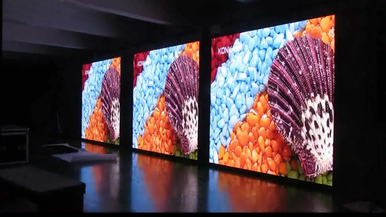 شاشة LED خارجية ثابتة P6RGB ، جدار فيديو LED مقاوم للماء IP65 5500cd / m2