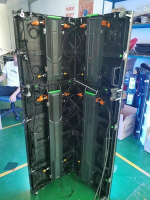 P3.91 شاشة LED الخارجية الثابتة 500x500 لوحة الإعلانات للخزانة