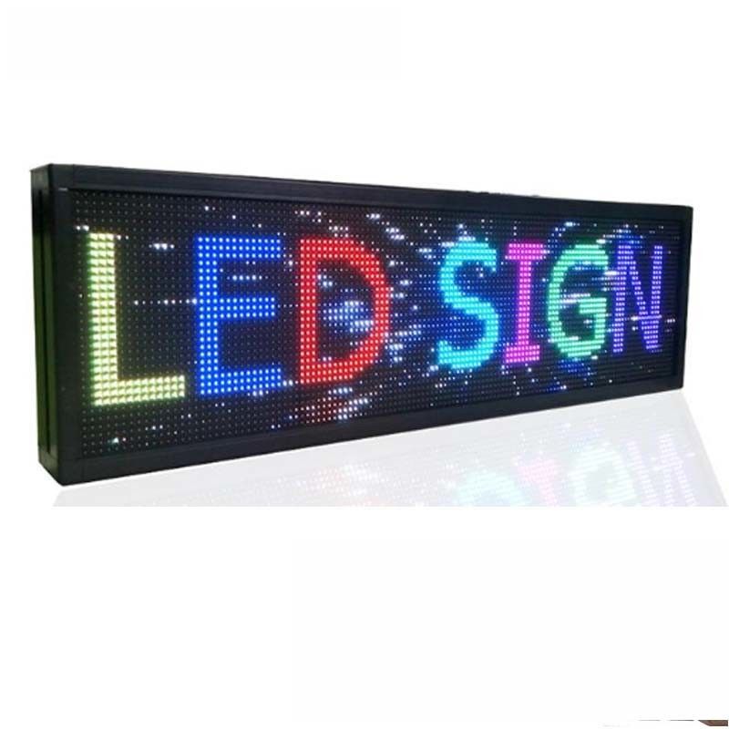 شاشة عرض نافذة LED خارجية 32 * 384 سم لوحات RGB بالألوان الكاملة