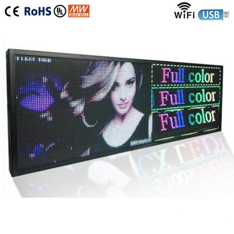 لافتات P5 LED الخارجية للأعمال ، لافتات الإعلانات الرقمية RGB في الهواء الطلق